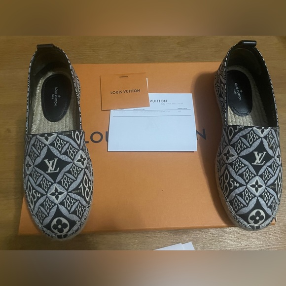 Black & White Louis Vuitton Espadrille - Picture 7 of 7